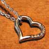 LINE OPEN HEART NECKLACE