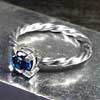 STONE RING /BLUE TOPAZ