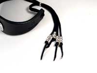 Deer Skin Lace & Silver Beads