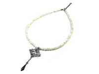 Cubic Zirconia×Mother of Pearl/White Finish